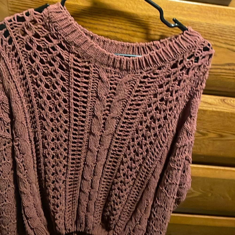 Blu pepper large knit sweater